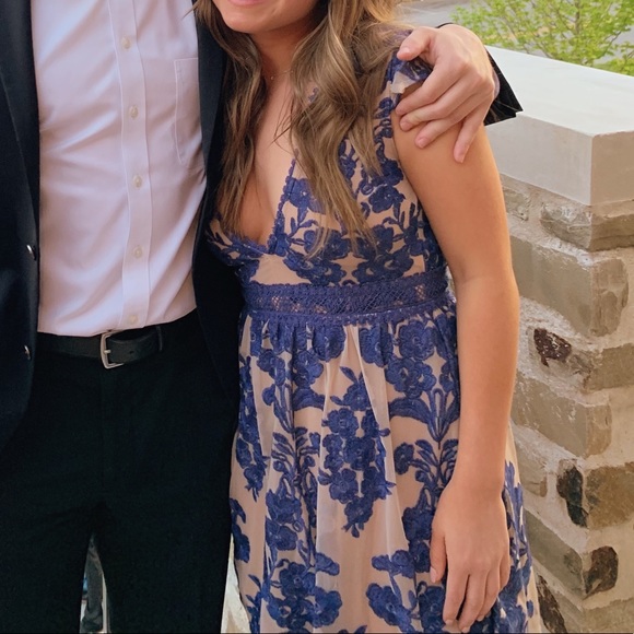 WORN ONCE: Blue Free People Dress - Picture 2 of 2